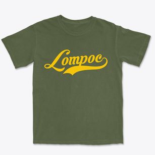 Lompoc California Vintage Team Premium Heavyweight T-shirt