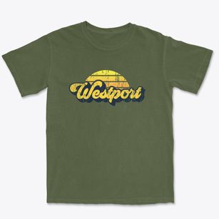 Westport North Carolina Sublime Sunset Premium Heavyweight T-shirt