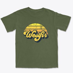 Westfir Oregon Sublime Sunset Premium Heavyweight T-shirt