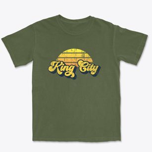 King City California Sublime Sunset Premium Heavyweight T-shirt