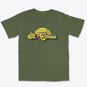 St. Louis Michigan Sublime Sunset Premium Heavyweight T-shirt