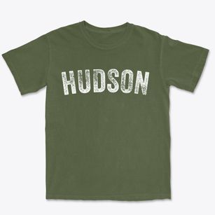Hudson Massachusetts Timeless Retro Premium Heavyweight T-shirt