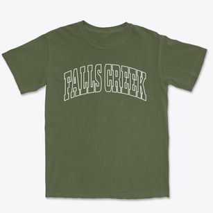 Falls Creek Pennsylvania Trendy Block Premium Heavyweight T-shirt