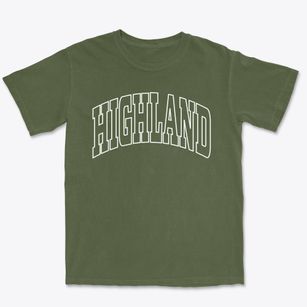 Highland Wisconsin Trendy Block Premium Heavyweight T-shirt