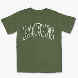 Laurens South Carolina Trendy Block Premium Heavyweight T-shirt