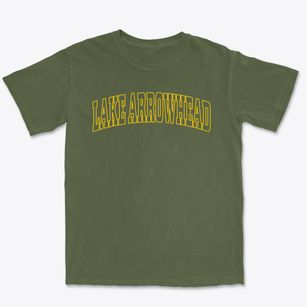 Lake Arrowhead Maine Trendy Block Premium Heavyweight T-shirt