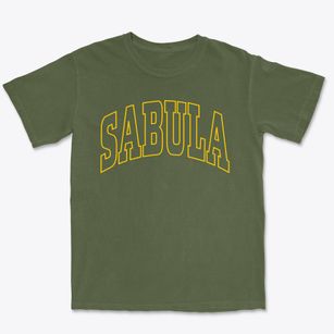 Sabula Iowa Trendy Block Premium Heavyweight T-shirt