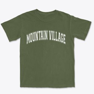 Mountain Village Colorado Varsity Premium Heavyweight T-shirt