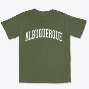Albuquerque New Mexico Varsity Premium Heavyweight T-shirt