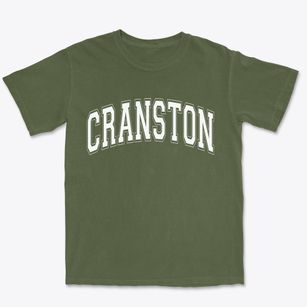 Cranston Rhode Island Varsity Premium Heavyweight T-shirt