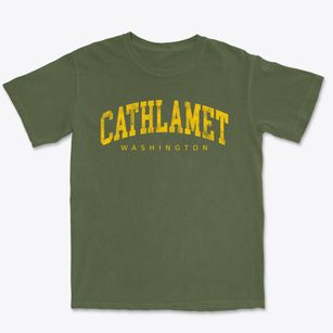 Cathlamet Washington Urban Vibe Premium Heavyweight T-shirt