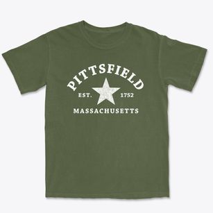 Pittsfield Massachusetts Star Premium Heavyweight T-shirt