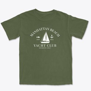 Manhattan Beach California Yacht Club Premium Heavyweight T-shirt