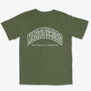 Martinsburg Pennsylvania Inline Premium Heavyweight T-shirt