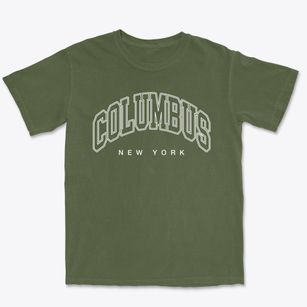 Columbus New York Inline Premium Heavyweight T-shirt