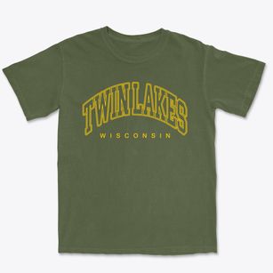Twin Lakes Wisconsin Inline Premium Heavyweight T-shirt