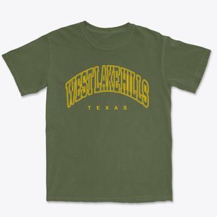 West Lake Hills Texas Inline Premium Heavyweight T-shirt