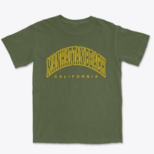 Manhattan Beach California Inline Premium Heavyweight T-shirt
