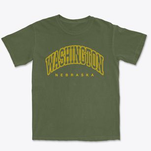 Washington Nebraska Inline Premium Heavyweight T-shirt