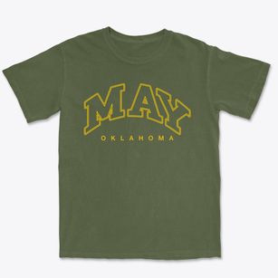 May Oklahoma Inline Premium Heavyweight T-shirt