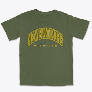 New Baltimore Michigan Inline Premium Heavyweight T-shirt