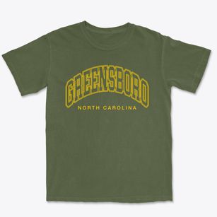 Greensboro North Carolina Inline Premium Heavyweight T-shirt