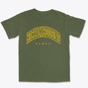 Hickam Housing Hawaii Inline Premium Heavyweight T-shirt