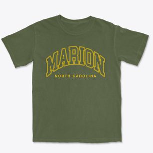 Marion North Carolina Inline Premium Heavyweight T-shirt