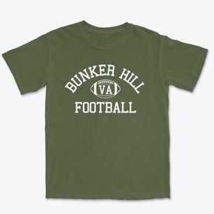 Bunker Hill Virginia Football Premium Heavyweight T-shirt