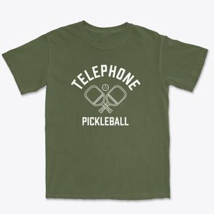 Telephone Texas Pickleball Premium Heavyweight T-shirt