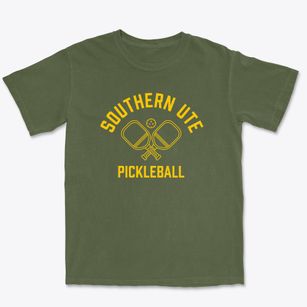 Southern Ute Colorado Pickleball Premium Heavyweight T-shirt