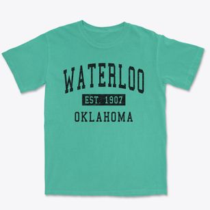 Waterloo Oklahoma Classic Established Premium Heavyweight T-shirt