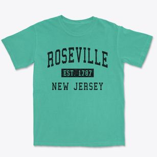 Roseville New Jersey Classic Established Premium Heavyweight T-shirt