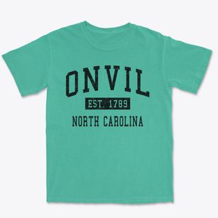 Onvil North Carolina Classic Established Premium Heavyweight T-shirt