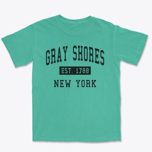 Gray Shores New York Classic Established Premium Heavyweight T-shirt