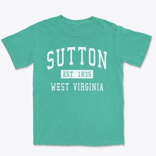 Sutton West Virginia Classic Established Premium Heavyweight T-shirt