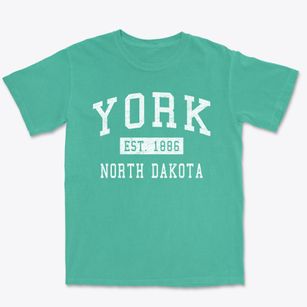 York North Dakota Classic Established Premium Heavyweight T-shirt