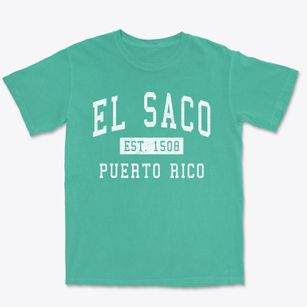 El Saco Puerto Rico Classic Established Premium Heavyweight T-shirt