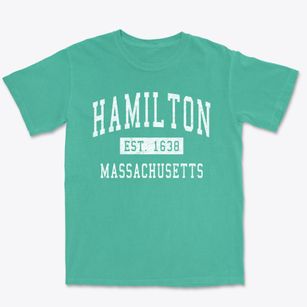 Hamilton Massachusetts Classic Established Premium Heavyweight T-shirt
