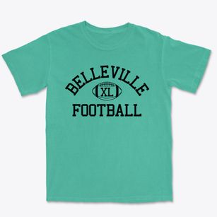 Belleville High School Classic Football Premium Heavyweight T-shirt