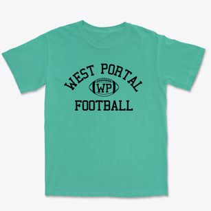 West Portal Lutheran School Classic Football Premium Heavyweight T-shirt