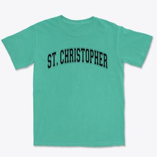 Saint Christopher School Varsity Arch Premium Heavyweight T-shirt