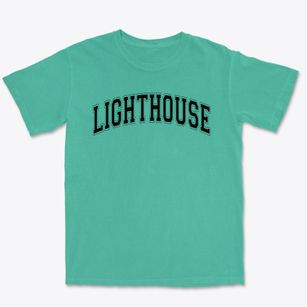 Lighthouse Christian School Varsity Arch Premium Heavyweight T-shirt