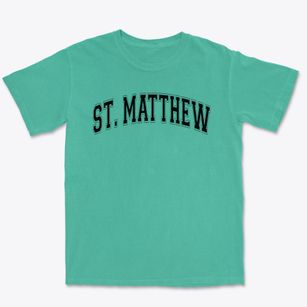 Saint Matthew School Varsity Arch Premium Heavyweight T-shirt