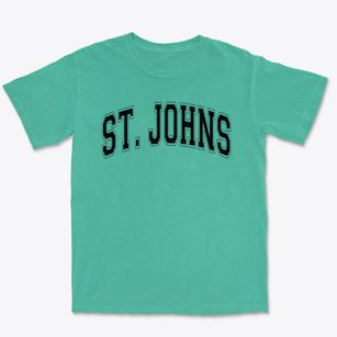 Saint Johns Lutheran School Varsity Arch Premium Heavyweight T-shirt