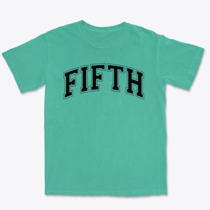 Fifth Grade Center Varsity Arch Premium Heavyweight T-shirt