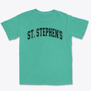 St. Stehpen's Church Varsity Arch Premium Heavyweight T-shirt