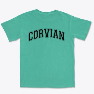 Corvian Community Varsity Arch Premium Heavyweight T-shirt