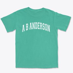 A B Anderson Elementary School Varsity Arch Premium Heavyweight T-shirt