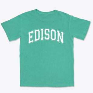 Edison Elementary School Varsity Arch Premium Heavyweight T-shirt
